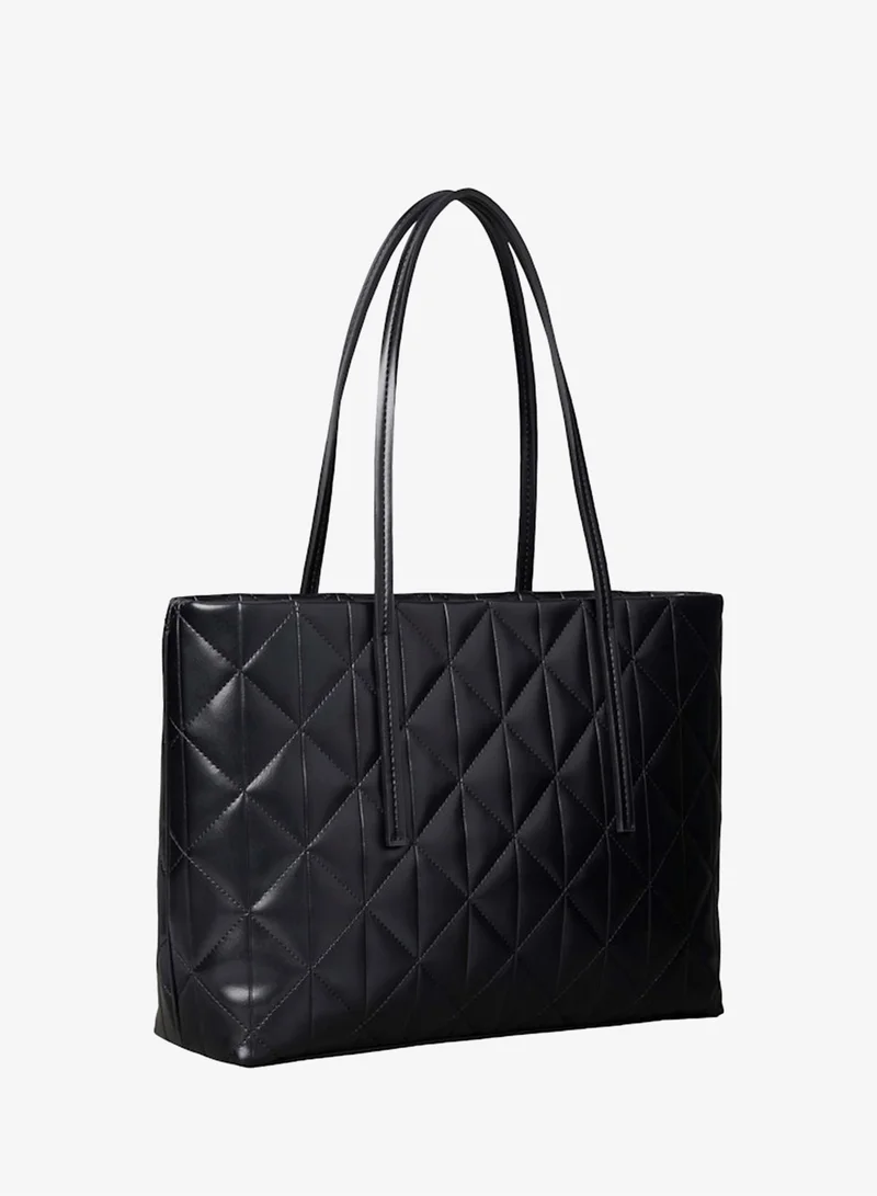 كالفن كلاين Quilted Emblem Logo Small Tote Bag
